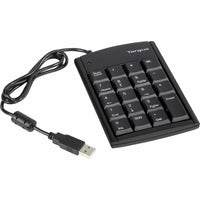 Targus PAUK10U Ultra Mini USB 19-Key Numeric Keypad Black Low Profile