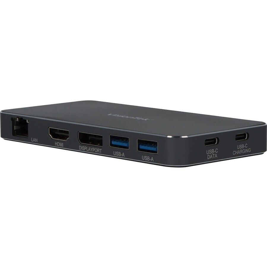 Visiontek 901527 VT350 USB-C 2 Display Docking Station 4K DP HDMI RJ45 100W PD