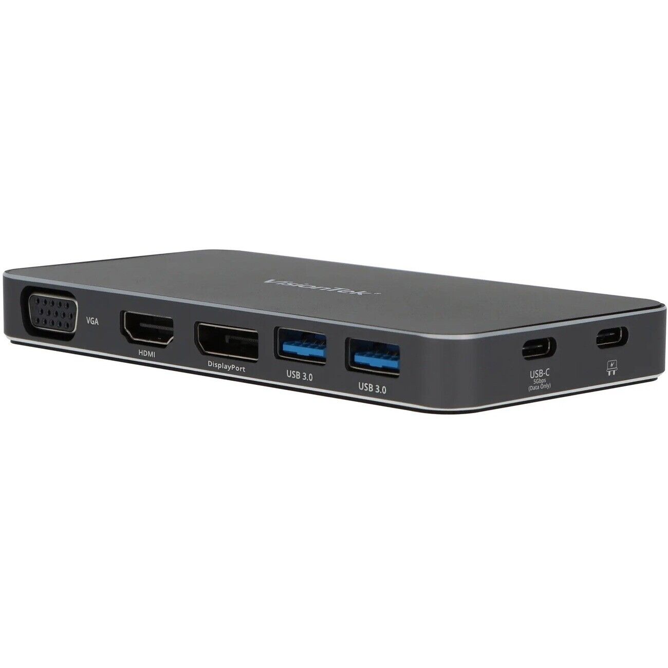 Visiontek 901525 VT210 USB-C Display Docking Station 4K FHD HDMI VGA DP 100W PD