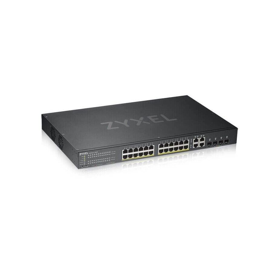 Zyxel GS1920-24HPv2 24 Port Gigabit Ethernet Smart Managed 375W PoE 4 SFP Switch