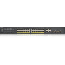 Zyxel GS1920-24HPv2 24 Port Gigabit Ethernet Smart Managed 375W PoE 4 SFP Switch