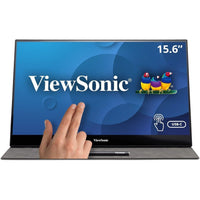 Viewsonic TD1655 15.6" 1080p Portable Monitor Touch USB-C Dual Speaker with Stan