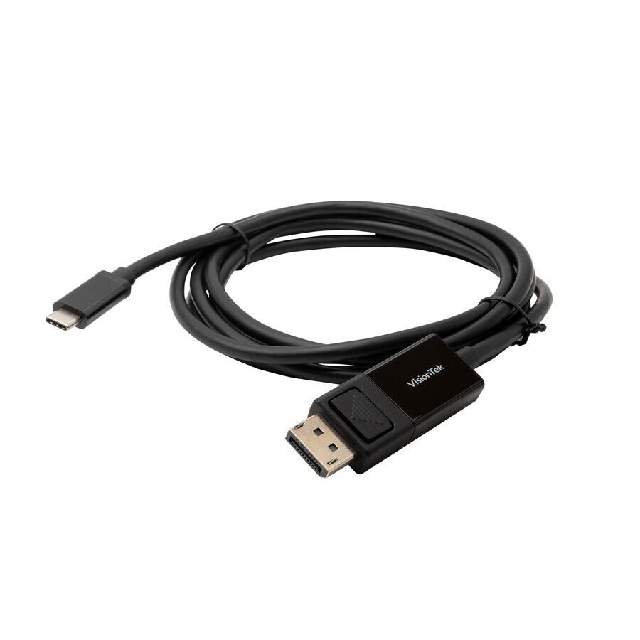 Visiontek 901288 6.6FT (2 Meters) USB-C to DisplayPort 4K UHD Black Video Cable