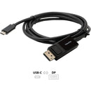 Visiontek 901288 6.6FT (2 Meters) USB-C to DisplayPort 4K UHD Black Video Cable