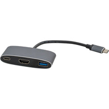 Visiontek 901356 USB-C to HDMI 4K 3840x260 USB-A Power Delivery Plug N Play