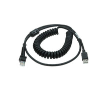 Datalogic 90A052285 Cable, USB, Type A, TPUW, Coiled, 2.4 m, Black