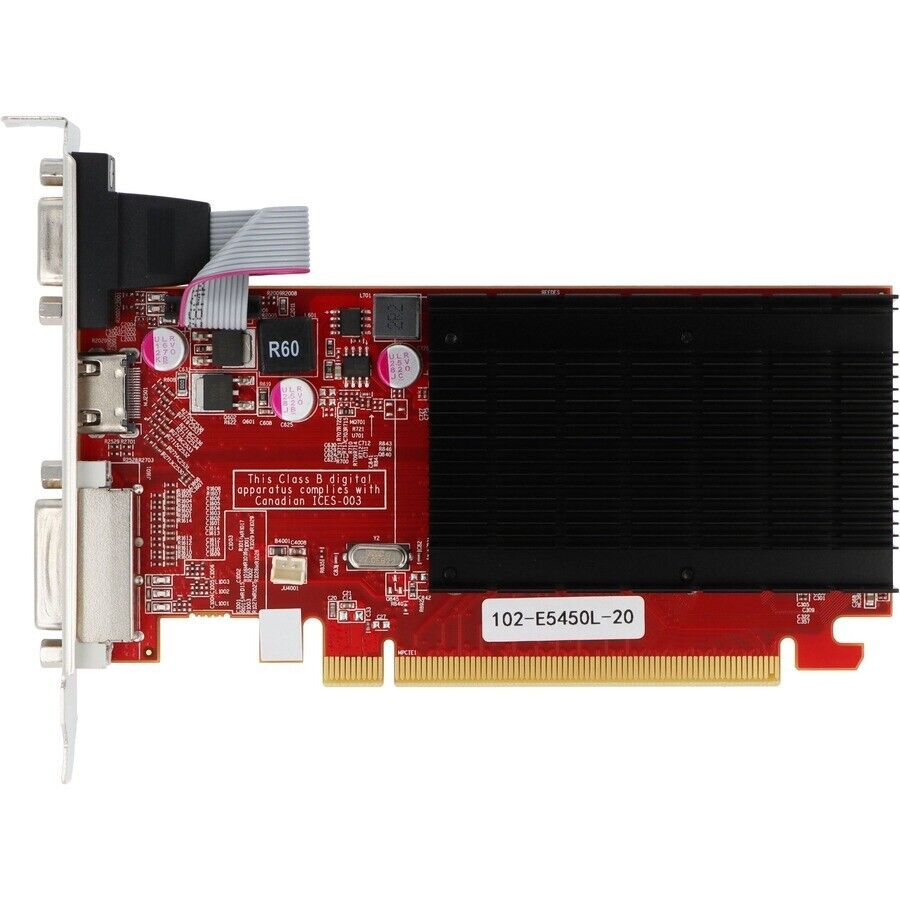 Visiontek 900860 1GB AMD Radeon 5450 DDR3 DVI-I HDMI VGA PCI-E x16 Graphics Card