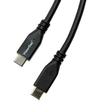 Visiontek 900825 3.3FT (1 Meter) USB-C to USB-C Male Male 10Gbps 60W 4K Cable