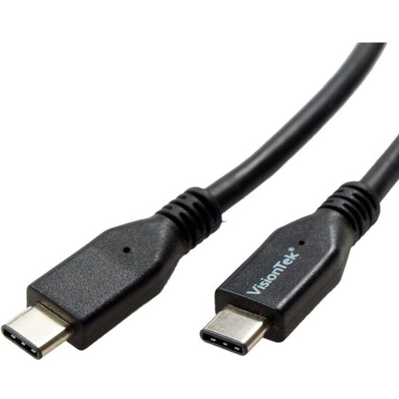 Visiontek 900825 3.3FT (1 Meter) USB-C to USB-C Male Male 10Gbps 60W 4K Cable