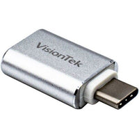 Visiontek 901223 USB-C Male to USB-A Female Small Block Adapter Plug N Play