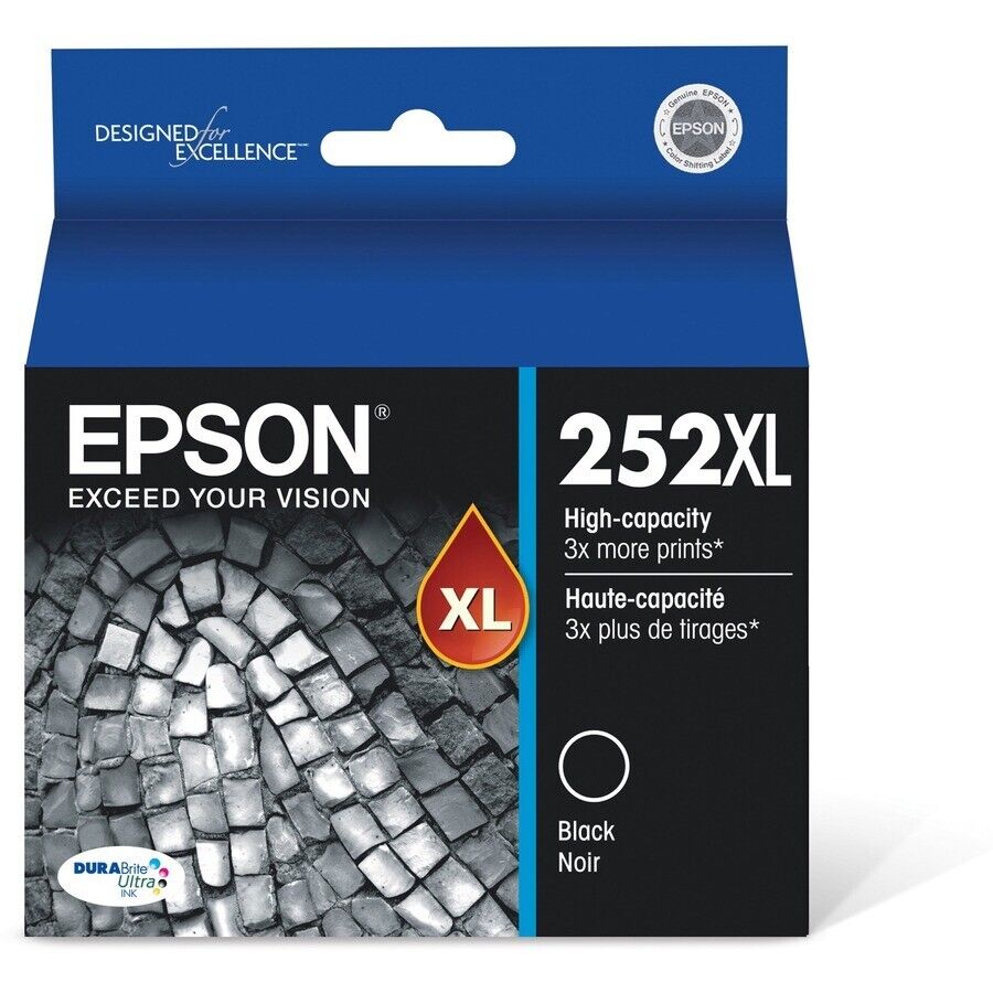 Epson T252xl120-S DURABrite Ultra 252XL High Yield Cartridge Black