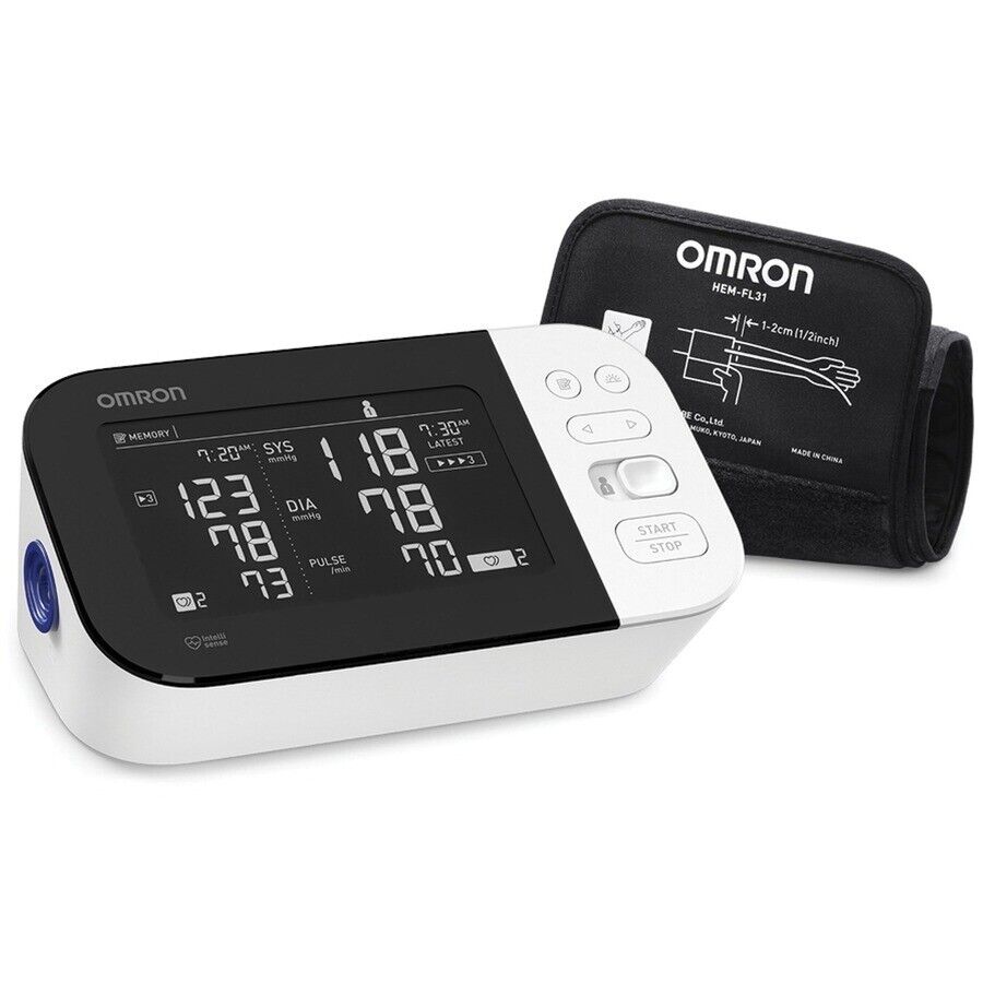 Omron BP7450 10 Series Wireless Upper Arm Blood Pressure Monitor Backlit LCD