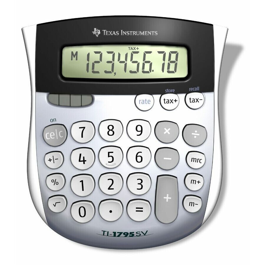 Texas Instruments 1795SV/TBL/3L1 TI-1795 SV Simple Calculator Dual Power LCD