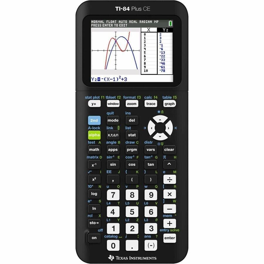 Texas Instruments 84CEPY/TBL/1L1 TI-84 Plus CE Graphing Calculator Slide Case