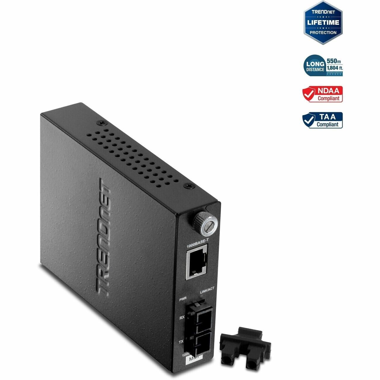 TRENDnet TFC-1000MSC 1000Base-SX Multi-Mode Intelligent SC Fiber Media Converter