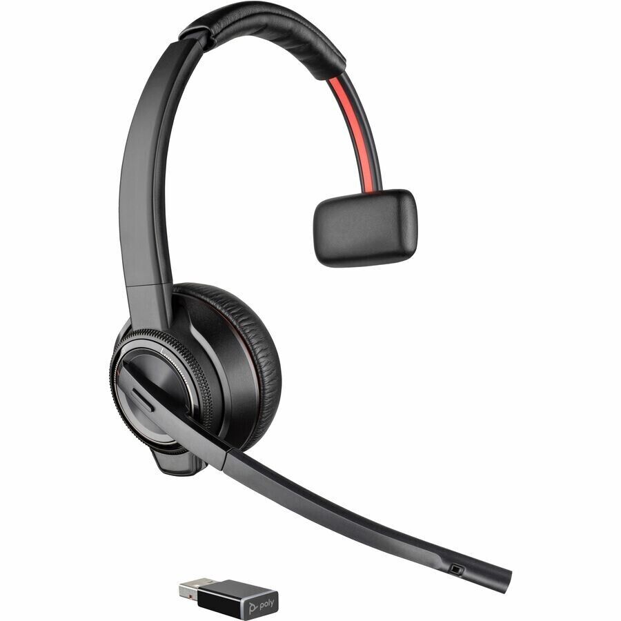 Poly 77T31AA#ABA SAVI 8210 UC DECT BT USB Mono Wireless Headset Charging Stand