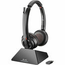 Poly 77Y82AA#ABA SAVI 8220 UC DECT BT USB Stereo Wireless Headset w Charge Stand