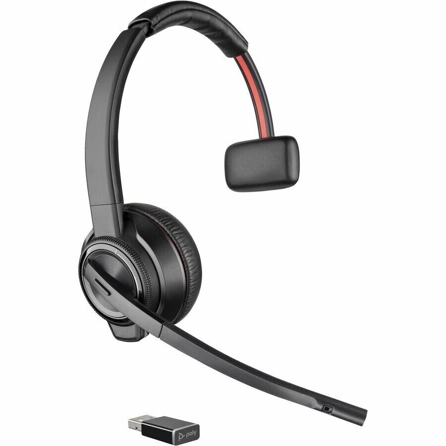 Poly 77T29AA#ABA SAVI 8210 UC DECT BT USB Mono Wireless On Ear Headset Boom MIC