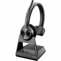 Poly 7E2L4AA#ABA Voyager 4310-M Wireless Bluetooth USB Stereo Headset w Stand