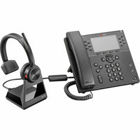 Poly 7W6D4AA#ABA Savi 7210 Wireless DECT Office Mono Headset w Charge Stand