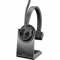 Poly 7E2L7AA#ABA Voyager 4310-M Wireless Bluetooth USB Mono Headset w Stand BLK