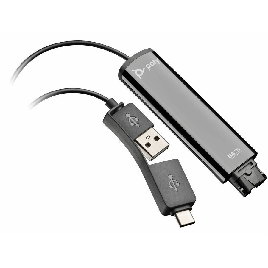 Poly 786C6AA DA75 USB-C USB-A to Quick Disconnect Adapter