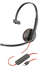Poly 8M3Y3AA#ABA Blackwire 3210 Mono USB-C Headset Inline Control TAA PC MAC