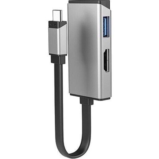 Alogic ULCHDA-SGR MagForce DUO 2-in-1 Adapter 4K HDMI USB-C/A Plug n Play Gray