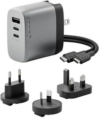 Alogic WCM3X67-SGR 3 Port 67W Rapid Power Charger for AU NZ EU UK Plug w Cable