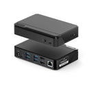 Alogic DUTHD Twin HD 1080 Universal Docking Station HDMI G-ETH USB-A/C Black