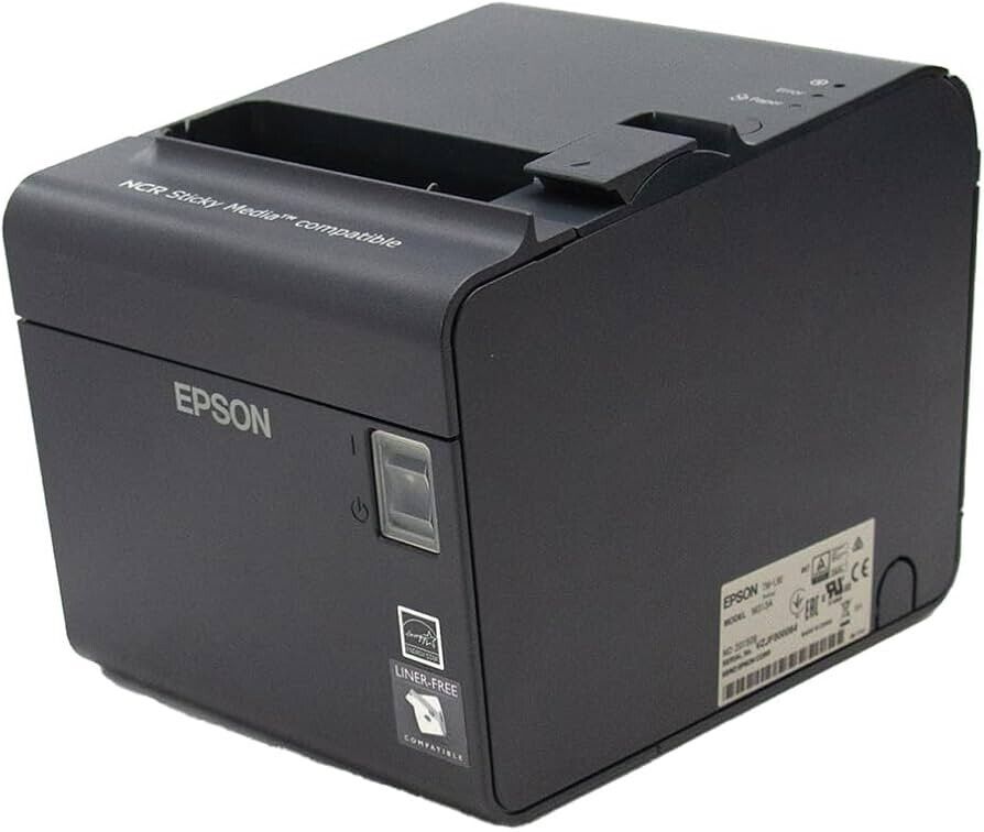 Epson C31C412A7661 TM-L90 Plus, Linerless, E04 Ethernet, Gray, with PS180