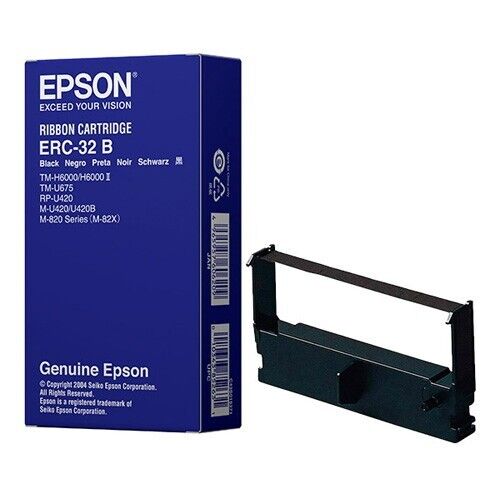 Epson ERC-32B SINGLE 1-Pack Black Ribbon for Epson H6000 Slip/U675