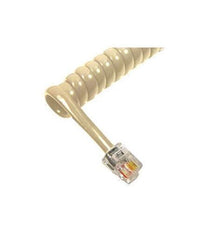 Cablesys ICC-ICHC406FIV 6' IVORY Telephone Handset RJ9 Curly Cord FIV