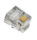 Cablesys GAMP6P4CFT 6P4C Mod Telephone Line Plug Flat Entry Stranded 100/Order