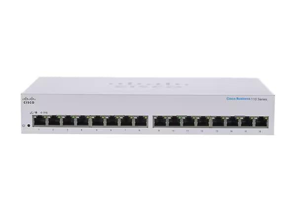 Cisco CBS110-16T-NA 16 Gigabit Ethernet Unmanaged Network Switch Rack Mountable