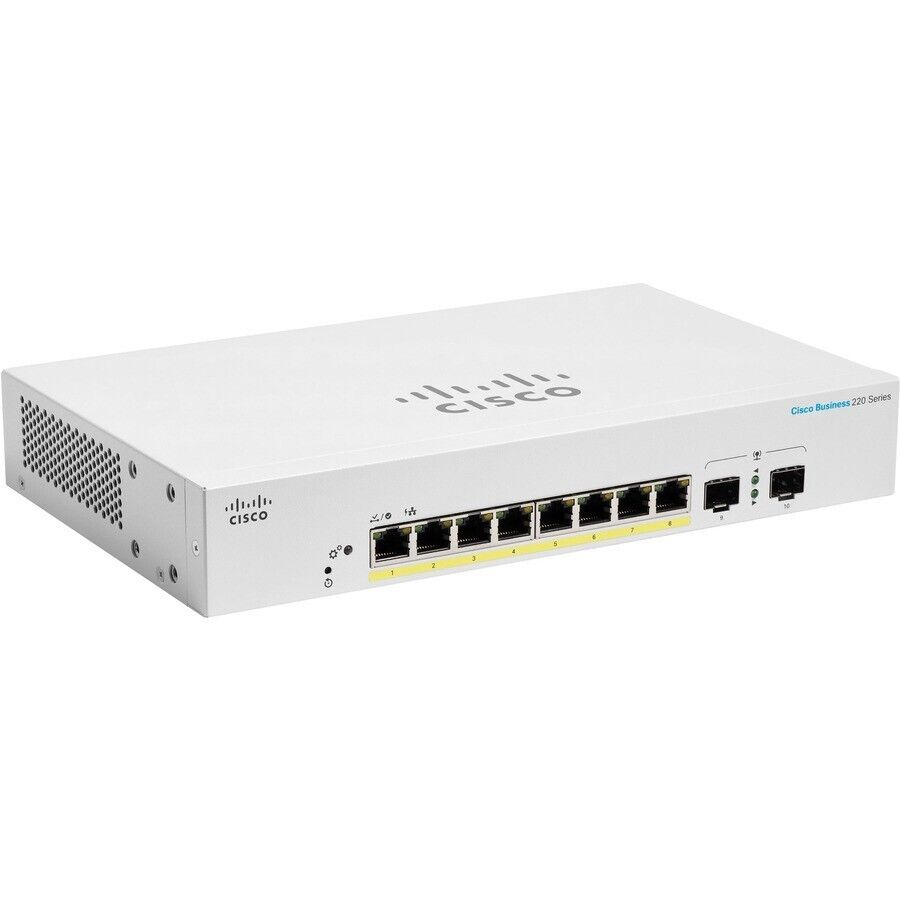 Cisco CBS220-8P-E-2G-NA 8 Giga PoE 2 Giga Exp 2 SFP Managed Network Switch