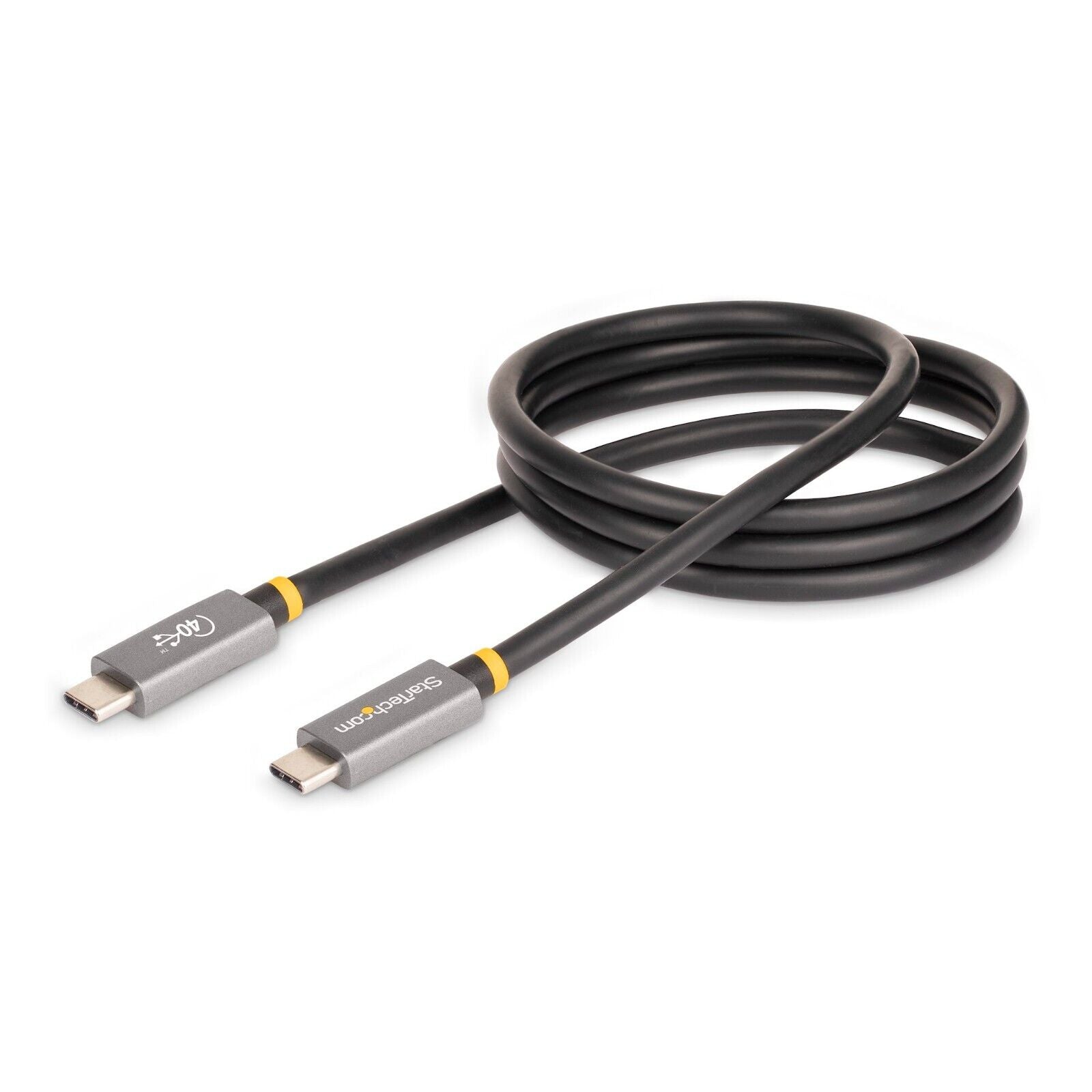 StarTech CC1M-40G-USB-CABLE 3Ft USB4 USB-IF Certified TB3/4 Compat Cable Black