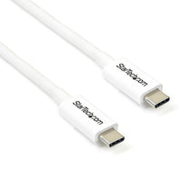 StarTech TBLT3MM2MW 6.6Ft Thunderbolt 3 USB-C 20Gbps USB-C DisplayPort Cable