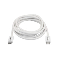 StarTech TBLT3MM2MW 6.6Ft Thunderbolt 3 USB-C 20Gbps USB-C DisplayPort Cable