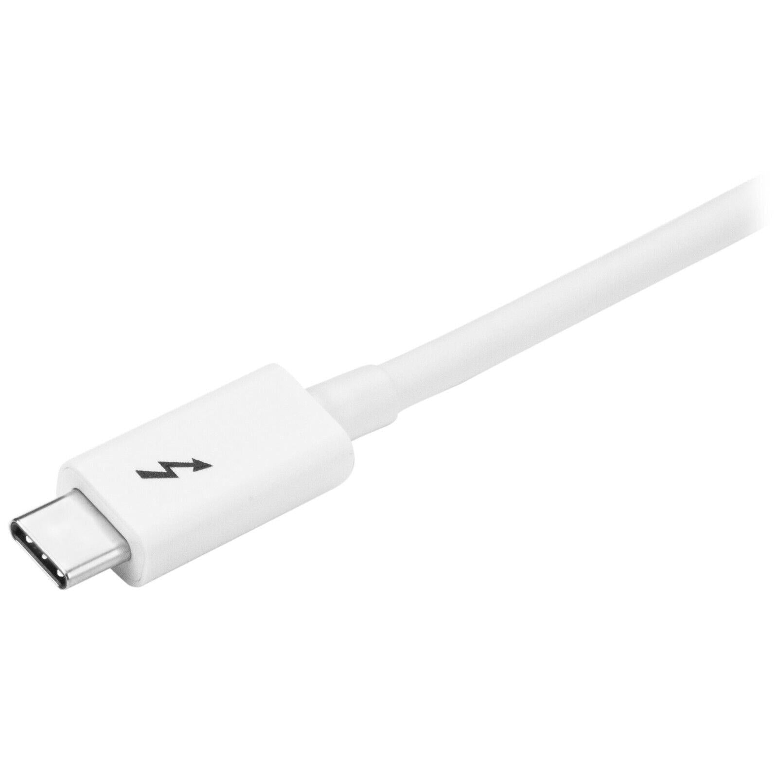 StarTech TBLT3MM2MW 6.6Ft Thunderbolt 3 USB-C 20Gbps USB-C DisplayPort Cable