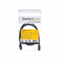 StarTech TBLT3MM1M 3.3Ft Thunderbolt 3 4K Certified Cable 100W PD Black Cable