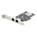 StarTech PR22GI-NETWORK-CARD 2-Port 2.5G Ethernet RJ45 PCIe x2 Network Card