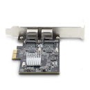 StarTech PR22GI-NETWORK-CARD 2-Port 2.5G Ethernet RJ45 PCIe x2 Network Card