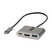 StarTech CDP2HDUACP2 USB C Multiport Adapter HDMI USB-A w 100W PDelivery Gray