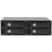 StarTech SATSASBP425 4-BAY 2.5" SATA SAS HDD SSD Mobile Rack Hot Swap BlackPlane