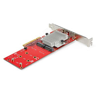 StarTech PEX8M2E2 Dual M.2 PCIe SSD Adapter Card x8 x16 NVMe AHCI 2242 2260 2280