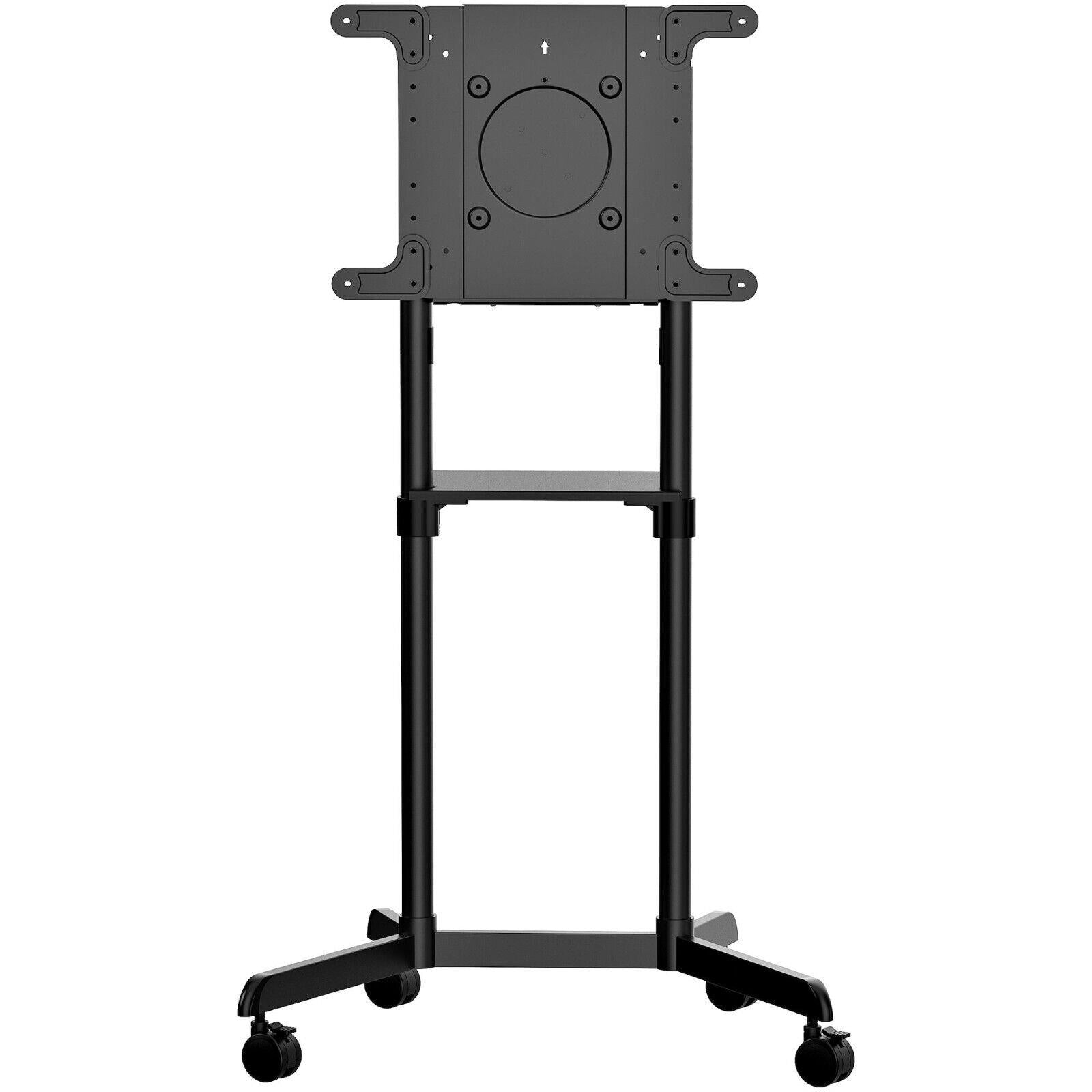 StarTech MBLTVSTNDEC Mobile TV Cart Rolling Rotate Tilt Stand w Shelf 37"-70"