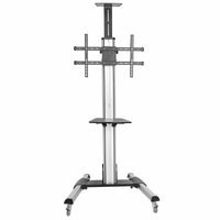 StarTech STNDMTV70 Mobile TV Cart Lockable Wheels w Shelf for 32"-75" TV Monitor