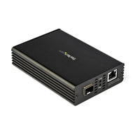 StarTech MCM10GSFP 10Bge Fiber Media Converter Fiber SFP to RJ45 Ethernet Bridge