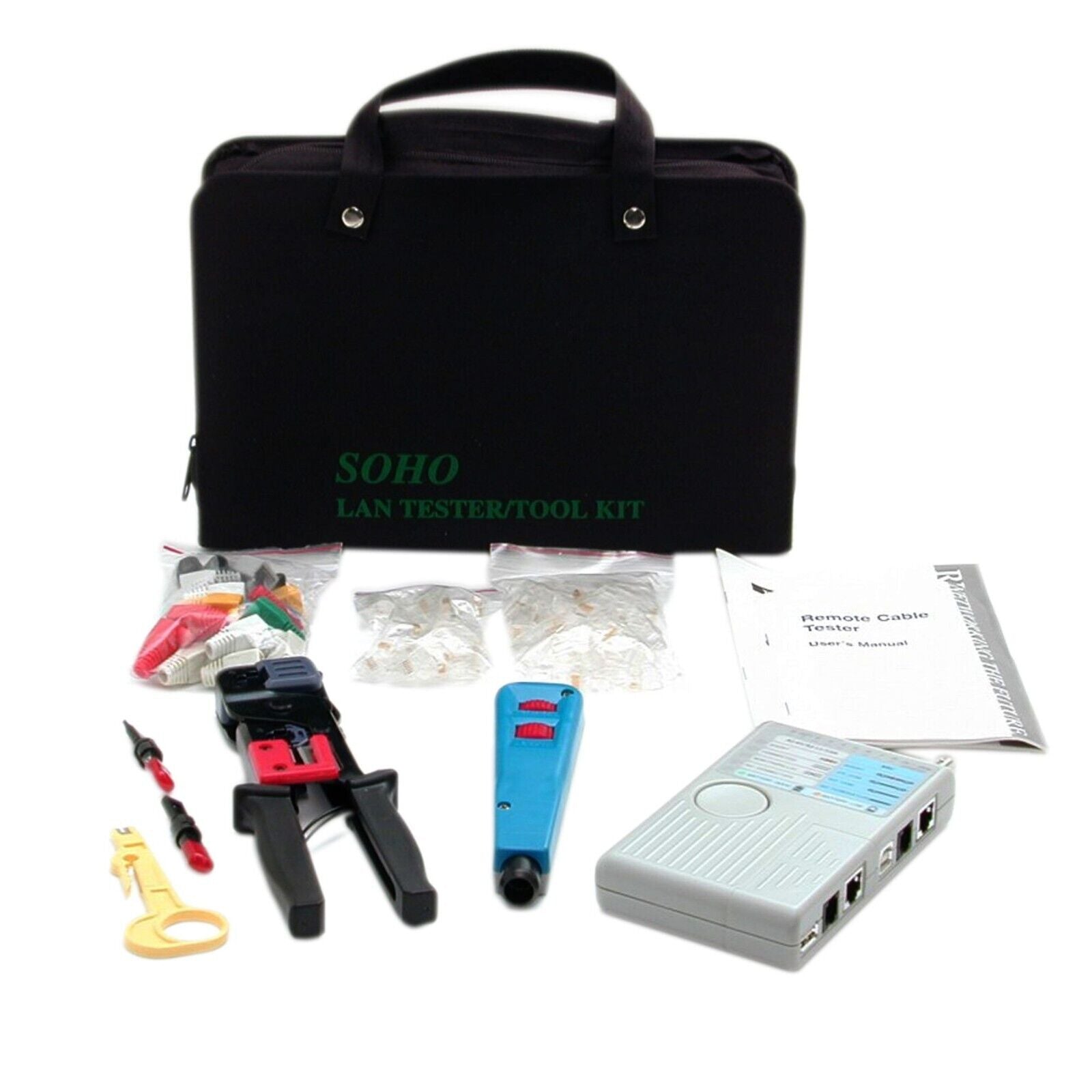 StarTech CTK400LAN Pro RJ45 Network Installer Tool Kit w Carrying Case Black